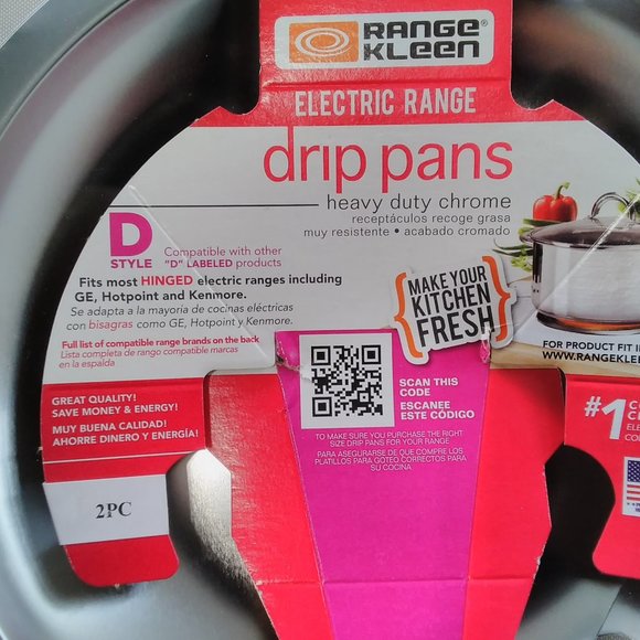 Drip Pans for Electric Ranges (3 Pack)- Fits most GE & Hotpoint Electric Ranges - Picture 2 of 7
